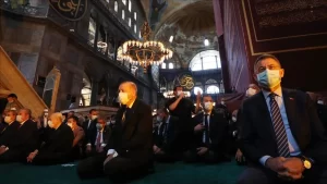 Türkiye Cumhurbaşkanı Recep Tayyip Erdoğan, 86 yıl sonra ibadete açılan