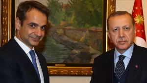 Cumhurbaşkanı Recep Tayyip Erdoğan, Yunanistan Başbakanı Kiryakos Miçotakis ile telefonda