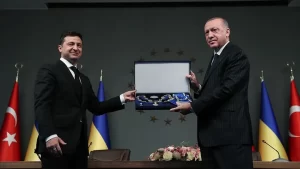 Türkiye Cumhurbaşkanı Recep Tayyip Erdoğan'a Ukrayna Devlet Başkanı Vladimir Zelenskiy