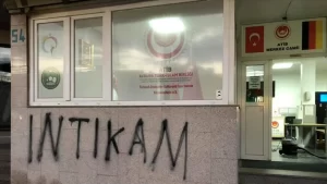 Avrupa Türk İslam Birliğine (ATİB) bağlı Kornwestheim Merkez Camisi'ne dün
