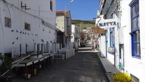 Çanakkale'nin Bozcaada ilçesinde, koronavirüs tedbirleri kapsamında konaklama tesislerinin faaliyetlerine ara