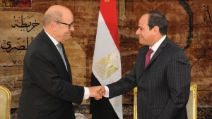 Fransa Dışişleri Bakanı Jean-Yves Le Drian, Paris'te Mısır Cumhurbaşkanı Abdulfettah
