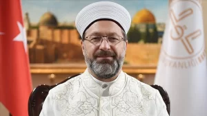 Diyanet İşleri Başkanı Ali Erbaş, "Bilinmelidir ki mücadelemiz, Kudüs tamamen