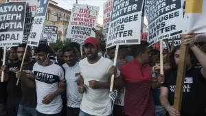 Yunanistan'ın başkenti Atina'da, Irkçılık ve Faşist Tehdide Karşı Birlik Hareketi,