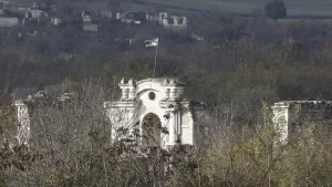 Azerbaycan ordusunun, 17 Ekim'de Ermenistan işgaline son verdiği Fuzuli kentinde,