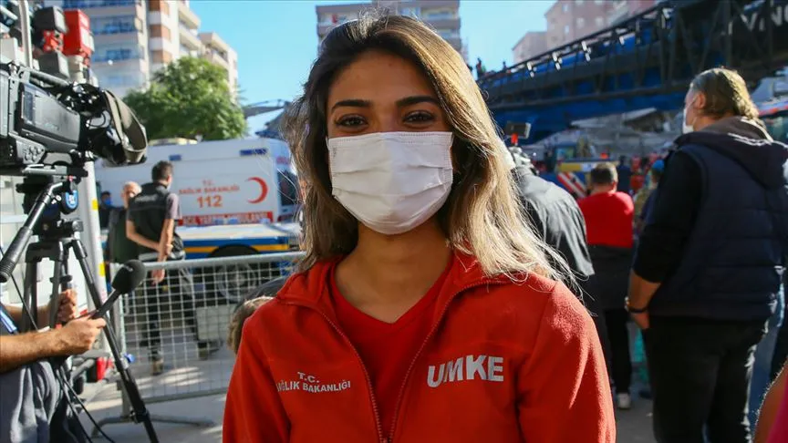 UMKE personeli Edanur Türkiye'nin gönlüne taht kurdu