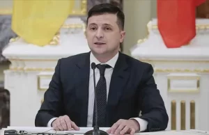 Ukrayna Devlet Başkanı Vladimir Zelenskiy, İvano-Frankivsk şehrini ziyareti sırasında selden