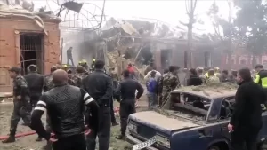 Ermenistan'ın ateşkesi ihlal ederek Azerbaycan'ın Terter kent merkezine gerçekleştirdiği yoğun
