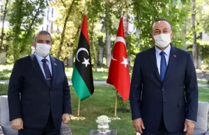 Dışişleri Bakanı Çavuşoğlu, Libya Yüksek Konsey Başkanı Halid el-Mişri ile