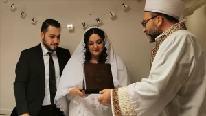 Bu kapsamda ilk resmi nikah, Danimarka Türk Diyanet Vakfı (DTDV)