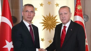 Cumhurbaşkanı Recep Tayyip Erdoğan, NATO Genel Sekreteri Jens Stoltenberg ile