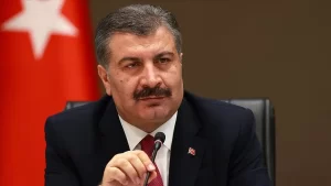 Sağlık Bakanlığının internet sitesinde yer alan ve Bakan Fahrettin Koca'nın