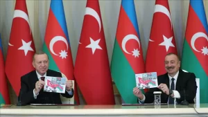 Türkiye Cumhurbaşkanı Recep Tayyip Erdoğan, Azerbaycan Cumhurbaşkanı İlham Aliyev ile