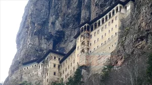 Trabzon   Trabzon'da restorasyon çalışmaları devam eden Sümela Manastırı'nın ilk