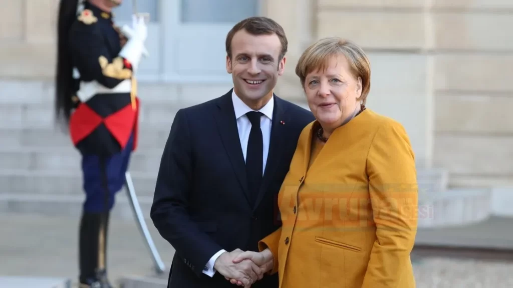 Macron ve Angela Merkel görüştü