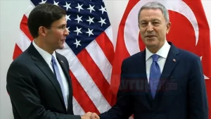 Ankara Milli Savunma Bakanı Hulusi Akar, ABD Savunma Bakanı Vekili