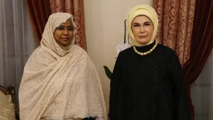 ANKARA Türkiye Cumhurbaşkanı Erdoğan'ın eşi Emine Erdoğan, Sudan Genel Eğitim