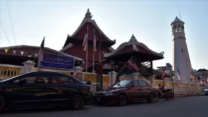 Malezya'nın Melakka eyaletindeki en eski tarihi yapılardan Kampung Hulu Camisi,