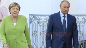 Almanya Başbakanı Angela Merkel, Rusya Devlet Başkanı Vladimir Putin ile