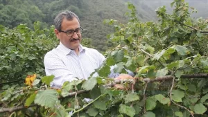 Merkeze bağlı Orhaniye köyünde gerçekleştirilen törende, sağanağa rağmen çiftçiler bahçelere