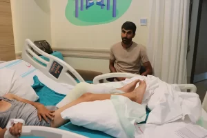 Erzurum'da internette izlediği videodan etkilenip bacağına döktüğü kolonyanın yanıp yanmadığını