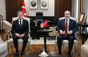 Dışişleri Bakanı Hakan Fidan, Türkiye'yi ziyaret eden ABD'li mevkidaşı Antony