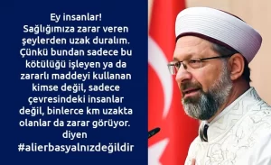 Koronavirüs sürecinde sağlık çalışanları ve hastalar için dua çağrısı yapan