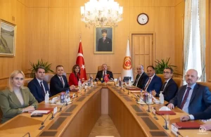 TBMM Başkanı Mustafa Şentop, Kosova Adalet Bakanı Albulena Haxhiu ve