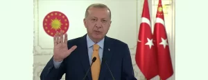 Türkiye Cumhurbaşkanı Recep Tayyip Erdoğan, "Salgının başlarında, ülkelerin kendi hallerine