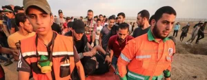 İsrail askerlerinin, abluka altındaki Gazze Şeridi sınırında düzenlenen barışçıl "Büyük
