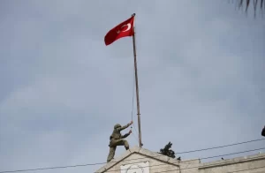 ANKARA   YTB Başkanı Eren'in oyu 'Türk Bayrağı Afrin'de' fotoğrafına