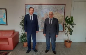 TİKA Başkan Yardımcısı Çevik Kırım Vakfı Başkanı Kalkay'ı makamında kabul