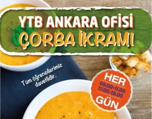 Yurtdışı Türkler ve Akraba Topluluklar Başkanlığı (YTB), öğrencilere çorba dağıtımının