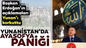 Yunanistan’da Ayasofya paniği! UNESCO’ya başvurdular   Avrupa Birliği (AB) Türkiye