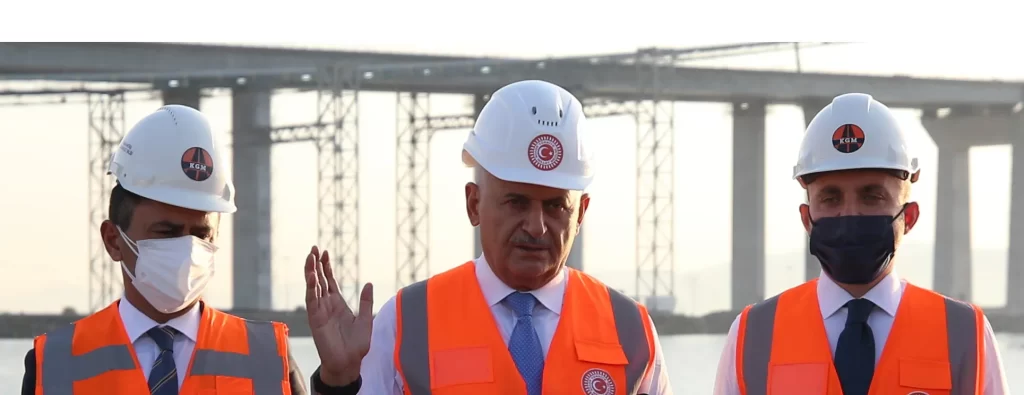 AK Parti Genel Başkanvekili Yıldırım "1915 Çanakkale Köprüsü"nde incelemelerde bulundu