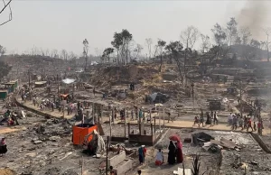 Birleşmiş Milletler, Bangladeş’te mültecilerin kaldığı Cox Bazar’daki kampta dün çıkan