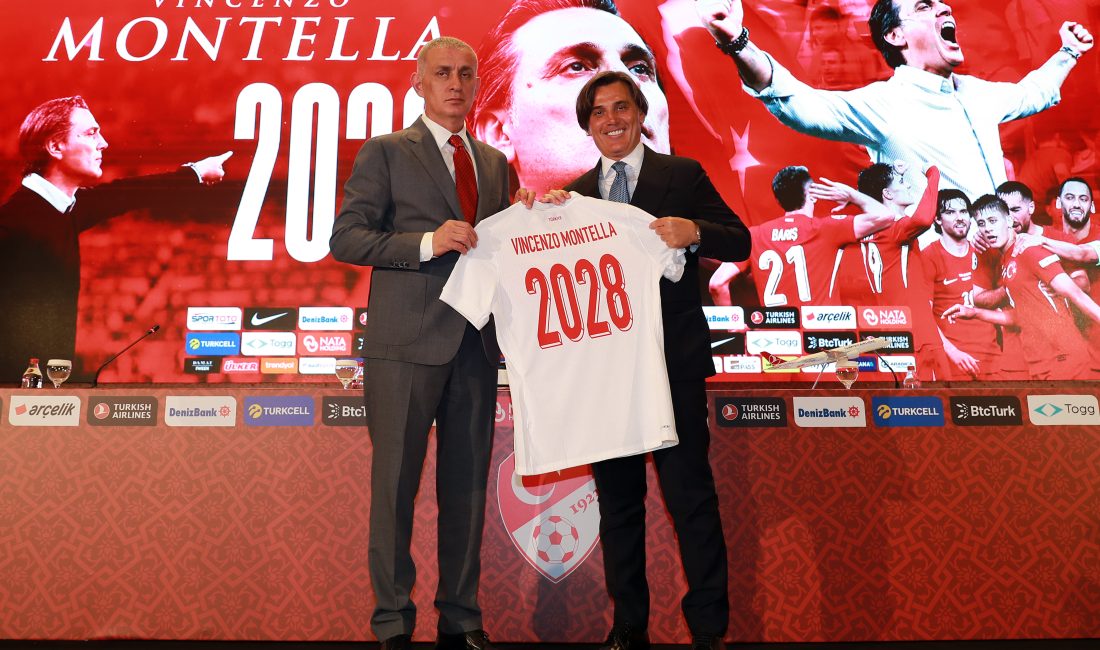 A Millî Takım Teknik Direktörü Vincenzo Montella’nın Türkiye Futbol Federasyonu
