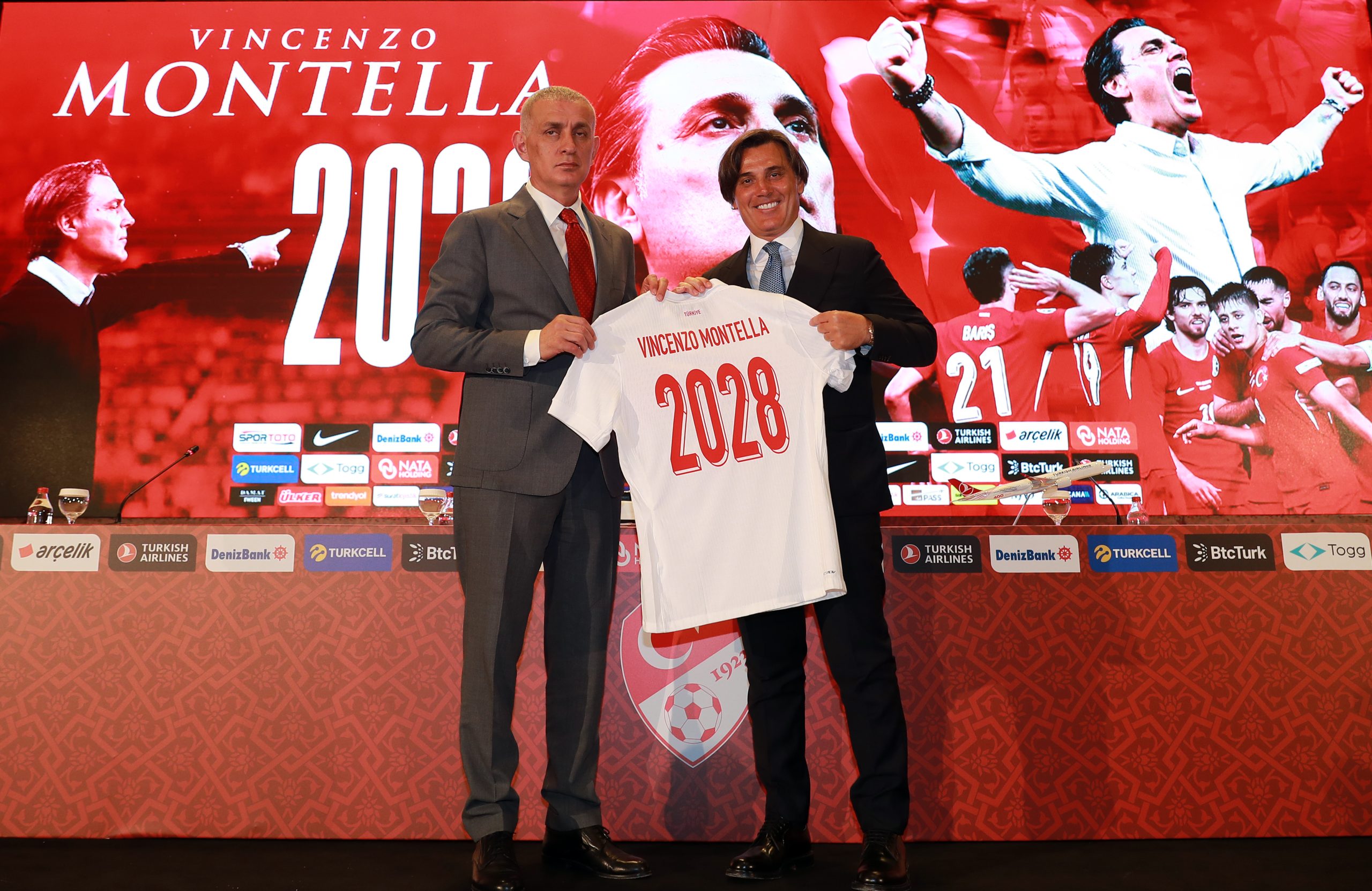 A Millî Takım Teknik Direktörü Vincenzo Montella’nın Türkiye Futbol Federasyonu