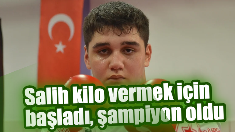 Konya’da fazla kilolarından kurtulmak amacıyla kick boksa başlayan 15 yaşındaki