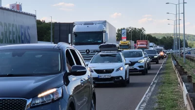 Sırbistan’ın E75 otoyolunda, Velika Plana çıkışı yakınlarında 1 Ağustos 2025