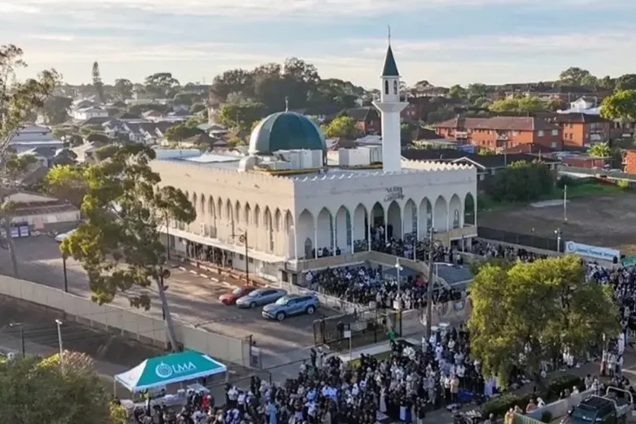 Avustralya’nın Sidney kentinde bulunan ülkenin en büyük camisi Lakemba’da, cuma