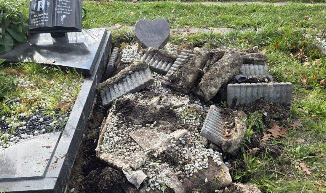 Almanya’nın Essen kentinde bulunan Altenessen Nordfriedhof Müslüman mezarlığında meydana gelen