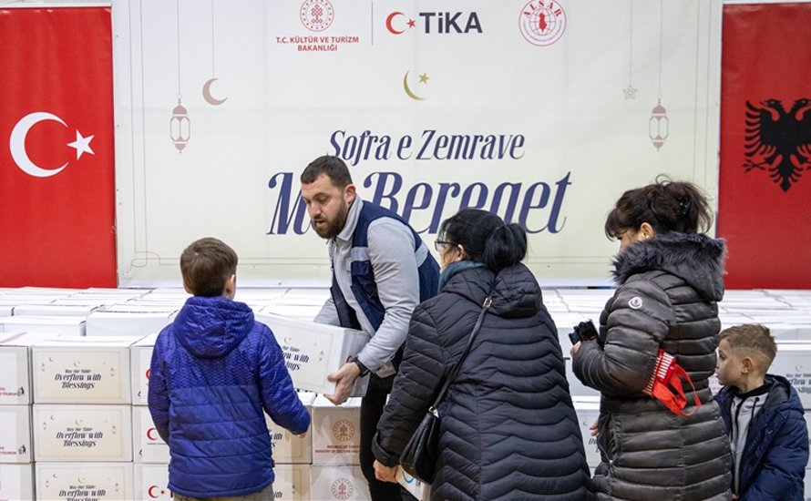 TİKA'dan Arnavutluk’ta 3 bin 500 aileye ramazan desteği