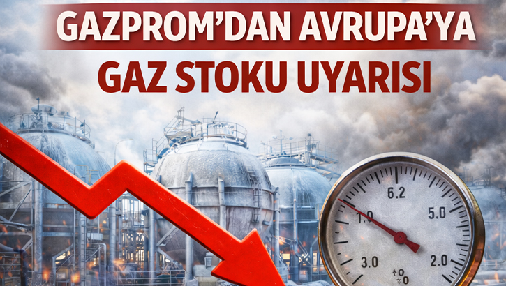 Gazprom’dan Avrupa’ya Gaz Stoku Uyarısı
