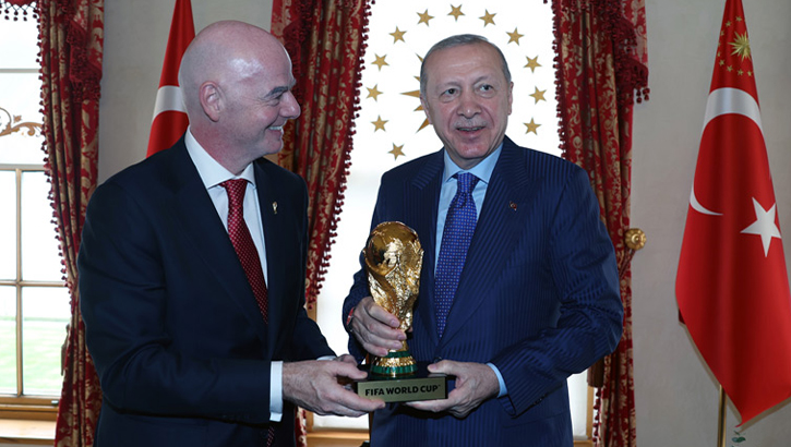 Cumhurbaşkanı Erdoğan, FIFA Başkanı Infantino'yu kabul etti