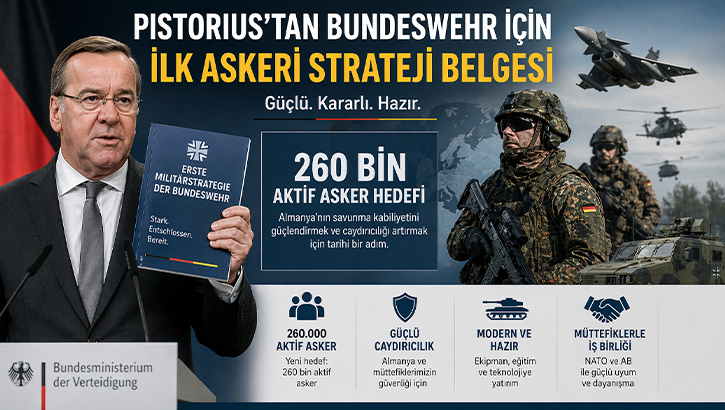 Pistorius’tan Bundeswehr için ilk askeri strateji: 260 bin aktif asker hedefi