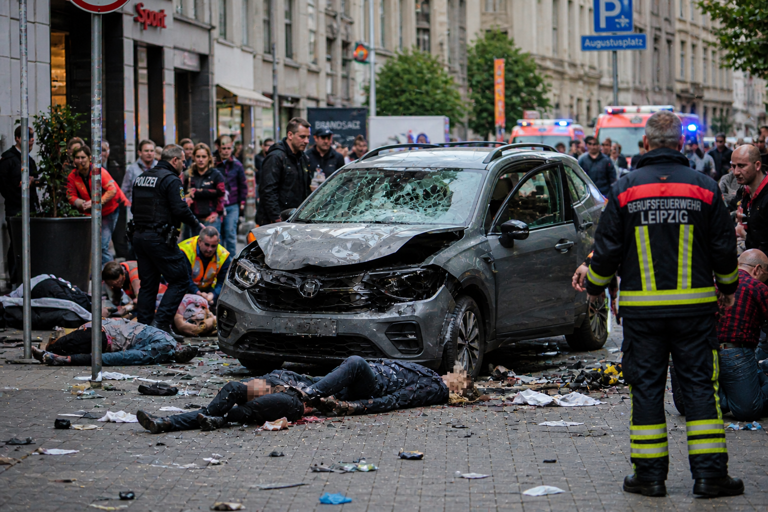 Almanya Leipzig’te Araçlı Saldırı: 2 Ölü, 8 Yaralı
