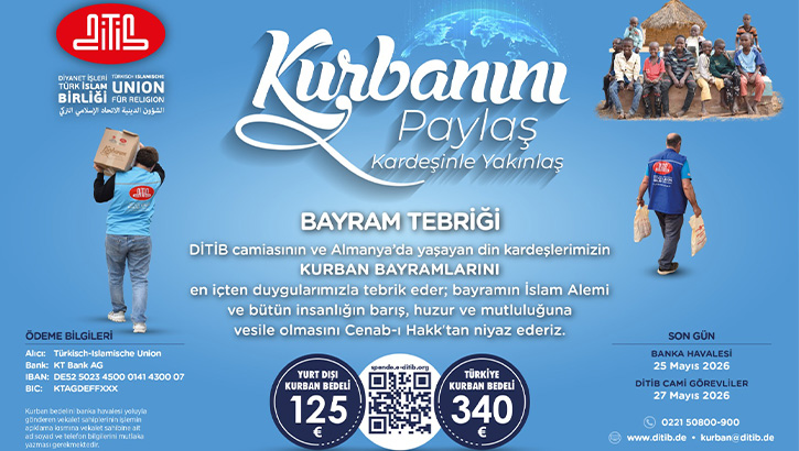 DİTİB’ten Kurban Bayramı Mesajı