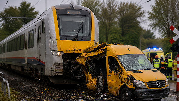 Belçika’da Feci Kaza: Tren Okul Servisine Çarptı