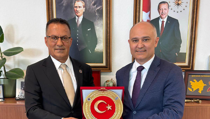 Başkonsolos Taylan Özgür Aydın, EMŞAV Almanya Temsilcisi Öney'i kabul etti